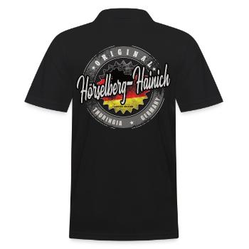 Original Germany Thüringen Hörselberg-Hainich - Männer Poloshirt - Schwarz - Hinten - Kai (181cm)