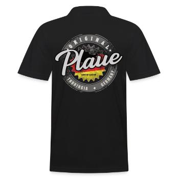 Original Germany Thüringen Plaue - Männer Poloshirt - Schwarz - Hinten - Kai (181cm)