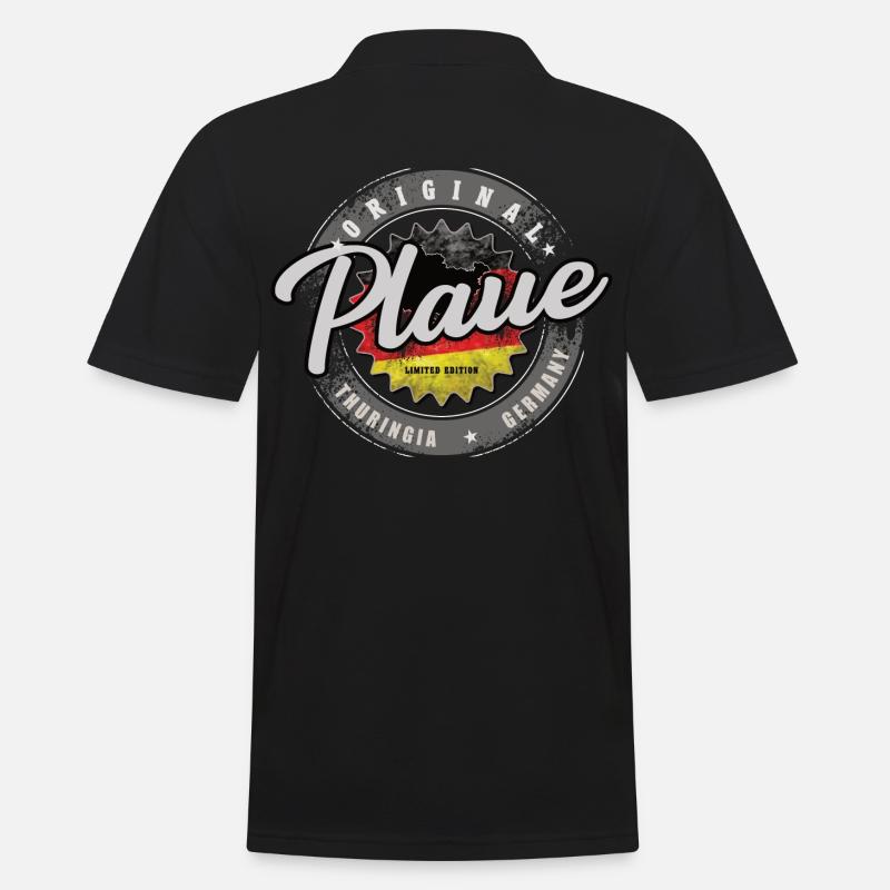 Original Germany Thüringen Plaue - Männer Poloshirt - Schwarz