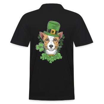 Chien irlandais | Chien doux St Patrick - Polo Homme - noir - Dos - Kai (181cm)