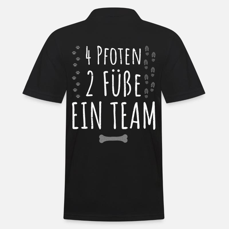 Cooler Hunde Spruch | Geschenkidee Hundebesitzer - Männer Poloshirt - Schwarz