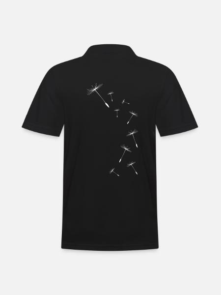 Dandelion dandelion seeds - Men's Polo Shirt - black