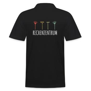 Rechenzentrum Garten Gärtner Geschenk Rechen Harke - Männer Poloshirt - Schwarz - Hinten - Kai (181cm)
