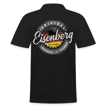 Original Germany Thüringen Eisenberg - Männer Poloshirt - Schwarz - Hinten - Kai (181cm)