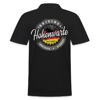 Original Germany Thüringen Hohenwarte - Männer Poloshirt - Schwarz - Hinten - Kai (181cm)
