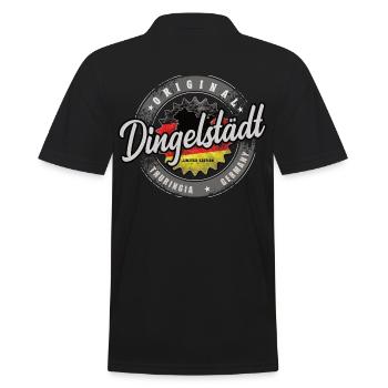 Original Germany Thüringen Dingelstädt - Männer Poloshirt - Schwarz - Hinten - Kai (181cm)