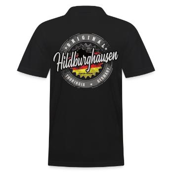 Original Germany Thüringen Hildburghausen - Männer Poloshirt - Schwarz - Hinten - Kai (181cm)