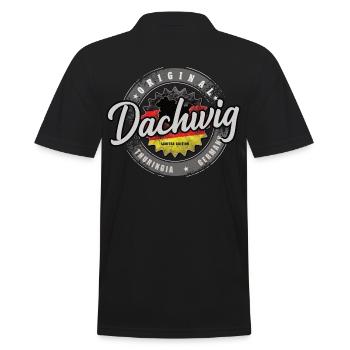 Original Germany Thüringen Dachwig - Männer Poloshirt - Schwarz - Hinten - Kai (181cm)