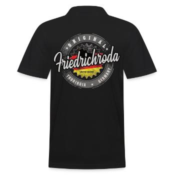 Original Germany Thüringen Friedrichroda - Männer Poloshirt - Schwarz - Hinten - Kai (181cm)