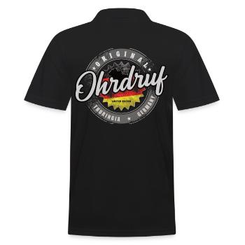 Original Germany Thüringen Ohrdruf - Männer Poloshirt - Schwarz - Hinten - Kai (181cm)