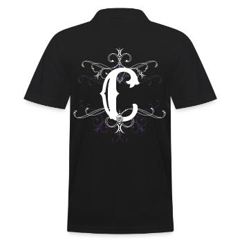 Point C, point (c) - Men's Polo Shirt - black - Back - Kai (181cm)