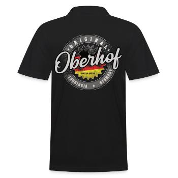 Original Germany Thüringen Oberhof - Männer Poloshirt - Schwarz - Hinten - Kai (181cm)
