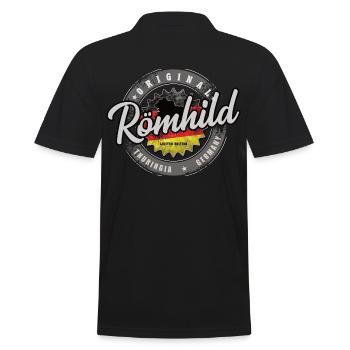 Original Germany Thüringen Röhmhild - Männer Poloshirt - Schwarz - Hinten - Kai (181cm)