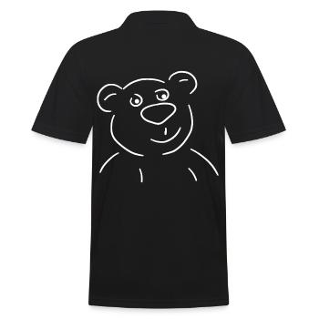 Bande dessinée dessin d'enfants nounours meilleur ami - Polo Homme - noir - Dos - Kai (181cm)