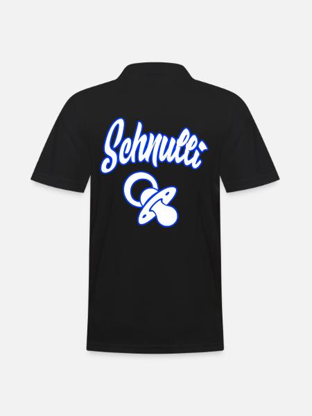 Schnulli Schnuller - Männer Poloshirt - Schwarz