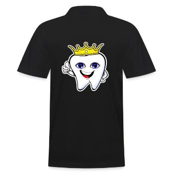 dental teeth dentist - Men's Polo Shirt - black - Back - Kai (181cm)