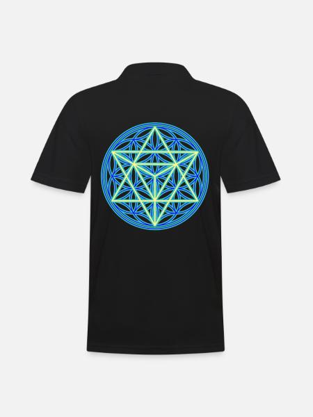 Sacred geometry - Men's Polo Shirt - black