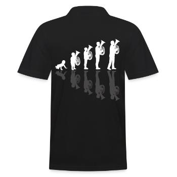 Baritone Musician Musikverein - Baritone Player Gift - Men's Polo Shirt - black - Back - Kai (181cm)
