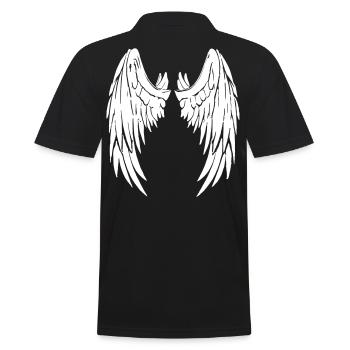 Engel Teufel Fluegel Angel Devil Wings 2reborn - Männer Poloshirt - Schwarz - Hinten - Kai (181cm)
