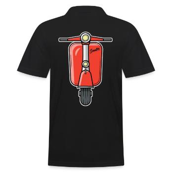 Scooter Scooter Scooter rouge - Polo Homme - noir - Dos - Kai (181cm)