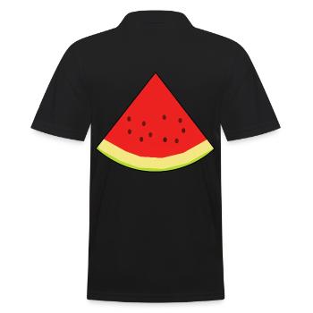 melon, fruits, fruits, été, rafraîchissement, alimentaire, bio - Polo Homme - noir - Dos - Kai (181cm)