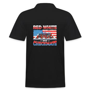 Chess Openings Chess Endgame Chess Day - Men's Polo Shirt - black - Back - Kai (181cm)