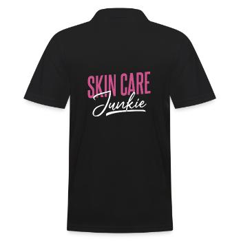 Dermatology Skin Care Junkie Dermatologist - Men's Polo Shirt - black - Back - Kai (181cm)