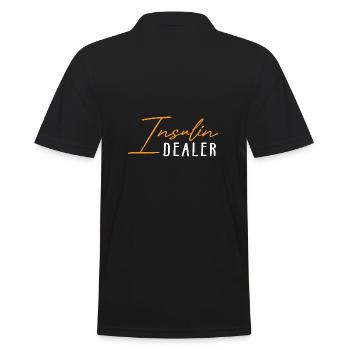 Month to Raise Awareness - Men's Polo Shirt - black - Back - Kai (181cm)