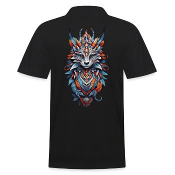 Spiritual Dragon Power Animal amérindien - Polo Homme - noir - Dos - Kai (181cm)