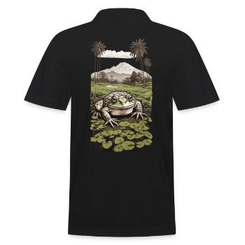 Grenouille amphibienne merveilleuse et conception de la nature - Polo Homme - noir - Dos - Kai (181cm)