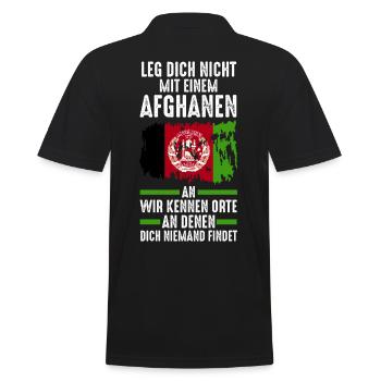 Afghanistan Afghane Afghanisches - Männer Poloshirt - Schwarz - Hinten - Kai (181cm)
