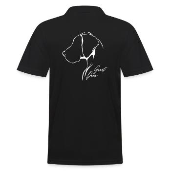 GREAT DANE Profil Chiens Chien Wilsigns - Polo Homme - noir - Dos - Kai (181cm)