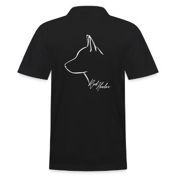 RED HEELER Profile Wilsigns - Men's Polo Shirt - black - Back - Kai (181cm)