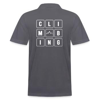 Bergfex top beklimmen abseilen - Mannen poloshirt - houtskool - Achter - Nico (186cm)