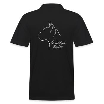 Orientalisch Kurzhaar Profil Katzen Katze Wilsigns - Männer Poloshirt - Schwarz - Hinten - Kai (181cm)