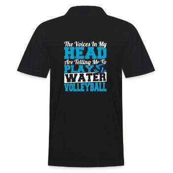 Beach And Water Volleyball Volleyball Player - Männer Poloshirt - Schwarz - Hinten - Kai (181cm)