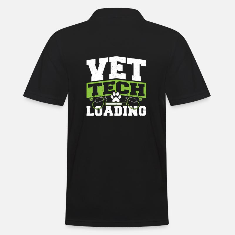 Tierarzt Veterinärtechniker Vet Tech Loading - Männer Poloshirt - Schwarz