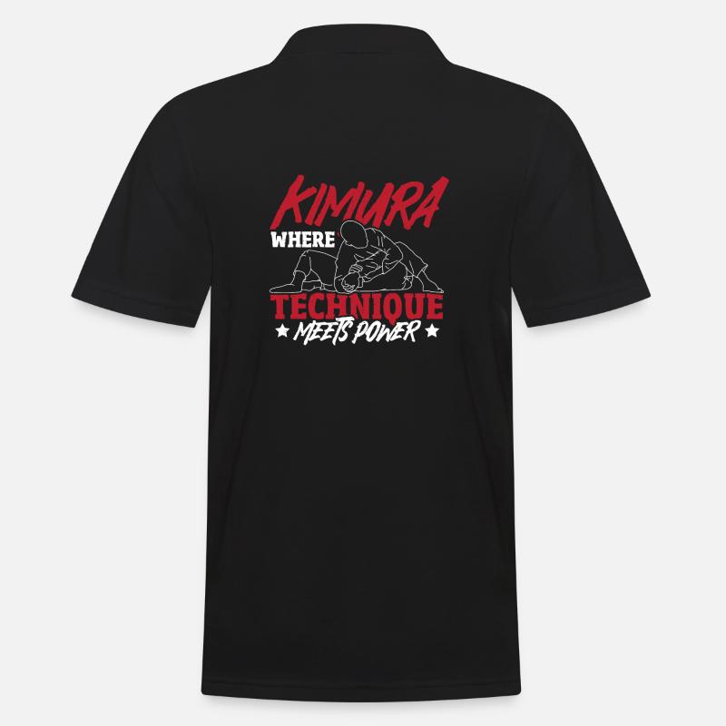 Grappling, Jiu-Jitsu, Arts martiaux, Kimura - Polo Homme - noir