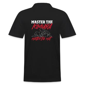 Karate MMA BJJ Kimura Jiu-Jitsu - Men's Polo Shirt - black - Back - Kai (181cm)