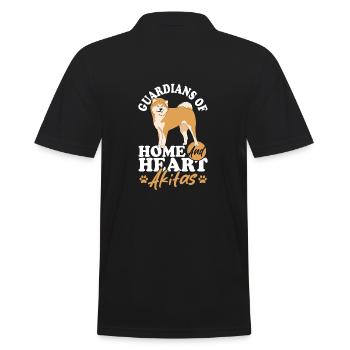 Akita Berger Vintage Cadeau Maman Chien Maman - Polo Homme - noir - Dos - Kai (181cm)