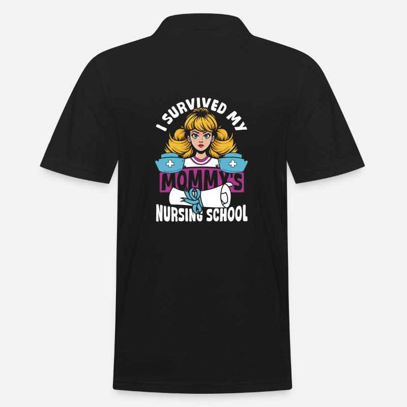 Abschluss Krankenschwester Krankenpflege Mutter - Männer Poloshirt - Schwarz
