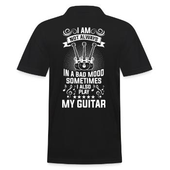 Guitare Bassist Basse guitare électrique - Polo Homme - noir - Dos - Kai (181cm)