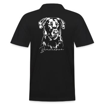 BEAUCERON Portrait de chien Chien Chien Wilsigns - Polo Homme - noir - Dos - Kai (181cm)