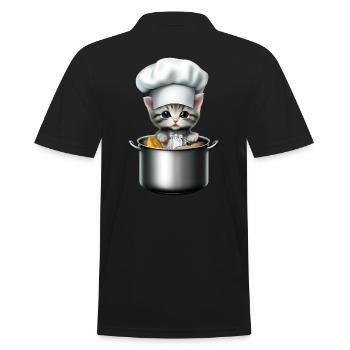 Chef Chat - Polo Homme - noir - Dos - Kai (181cm)
