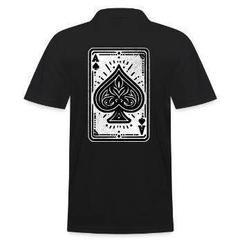 Carte As de pique - Polo Homme - noir - Dos - Kai (181cm)