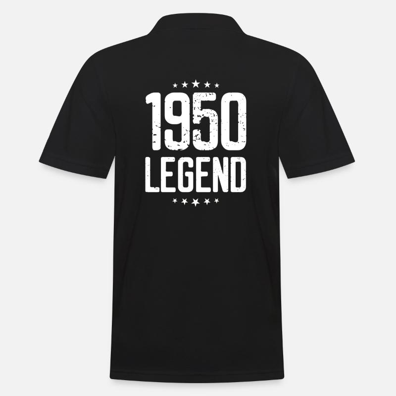 1950 LEGEND - Männer Poloshirt - Schwarz