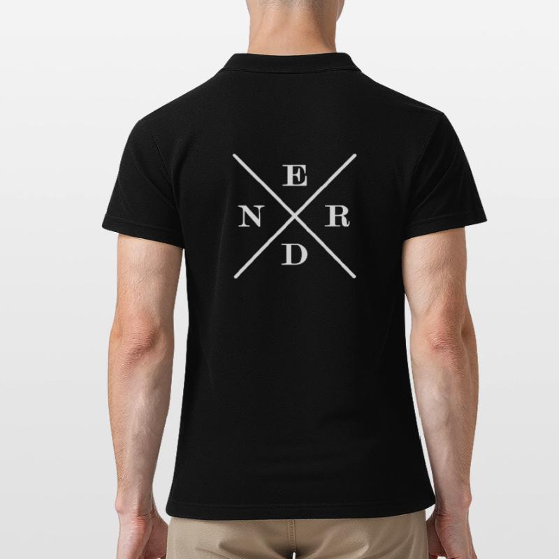 nerdy nerd coder server download error 404 Männer Poloshirt