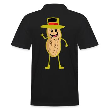 Happy Peanut Allemagne cacahuètes salutation noix - Polo Homme - noir - Dos - Kai (181cm)