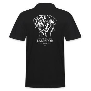 Labrador Mom Hunde Hund Labbi Wilsigns - Männer Poloshirt - Schwarz - Hinten - Kai (181cm)