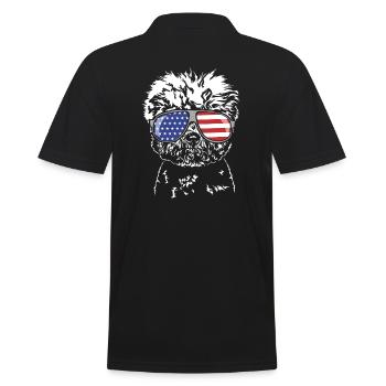 BICHON FRISE Amérique Drapeau États-Unis Chiens Chien Wilsigns - Polo Homme - noir - Dos - Kai (181cm)